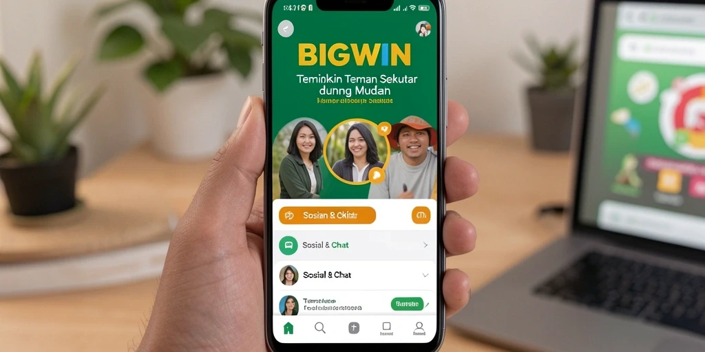 Antarmuka pengguna <strong>BIGWIN</strong> yang simpel dan menarik.
