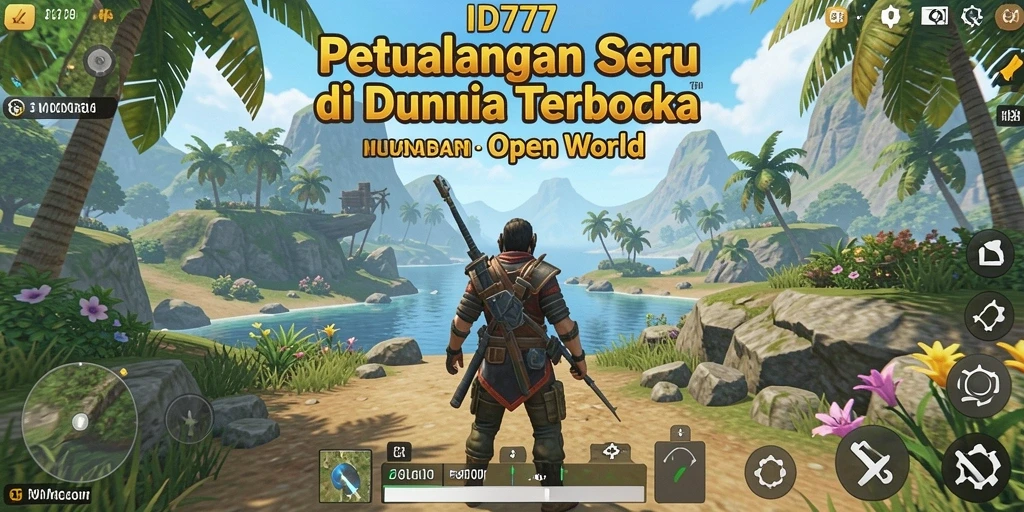 Tampilan antarmuka <strong>ID777</strong> dengan dunia terbuka yang memukau.