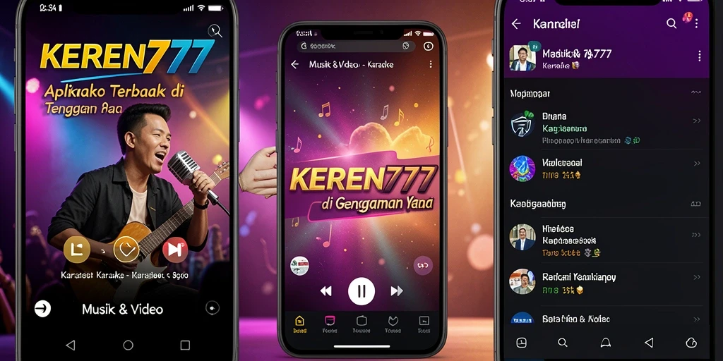 Tampilan antarmuka KEREN777 yang intuitif dan menarik untuk karaoke.