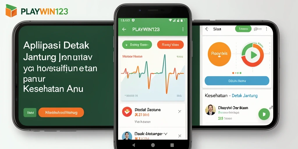 Antarmuka PLAYWIN123 yang sederhana dan informatif untuk detak jantung.
